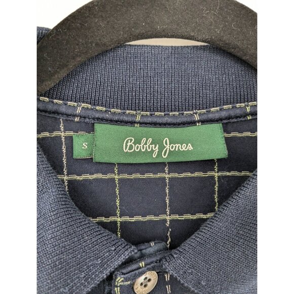 Bobby Jones Polo Shirt Men Size S Check Plaid Italy Golf Preppy Retro Heritage - Picture 8 of 10